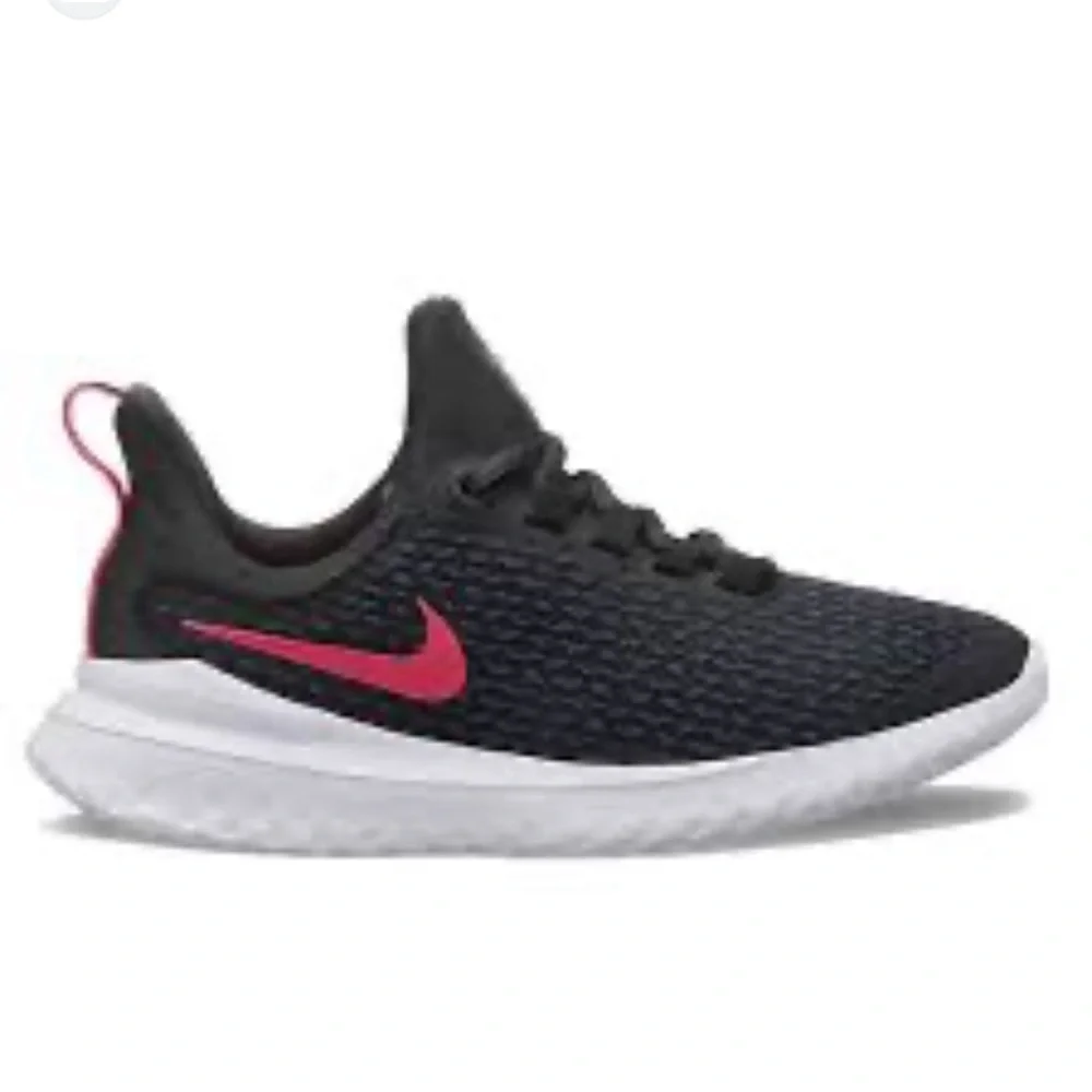 Nike Renew Rival Black and Pink Sneakers, size 6